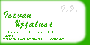 istvan ujfalusi business card